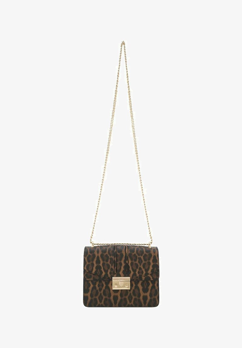 Seidenfelt ROROS UMHÄNGE 21CM - Borsa a tracolla - leo brown