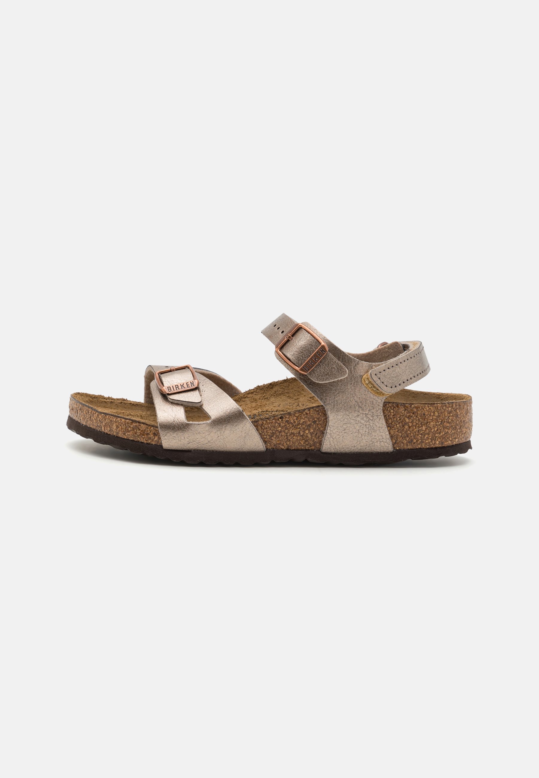 Birkenstock RIO - Kapcie/różowozłoty - Zalando.pl