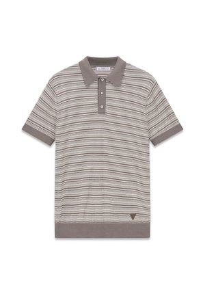 Guess, GESTREIFTER POLOPULLOVER - Polo - mehrfarbig grün