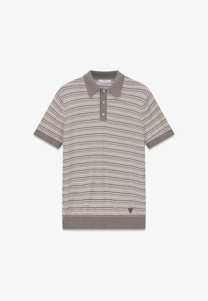 Guess, GESTREIFTER POLOPULLOVER - Polo - mehrfarbig grün