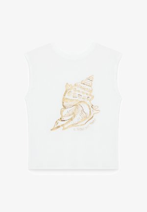 INSIDE, CAMISETA SISA PRINT CON TEXTURA - Camiseta estampada - blanco