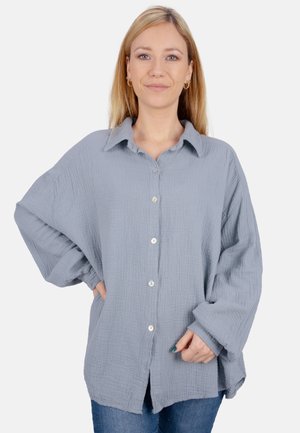 SASHA MUSSELIN OVERSIZED - Hemdbluse - grau