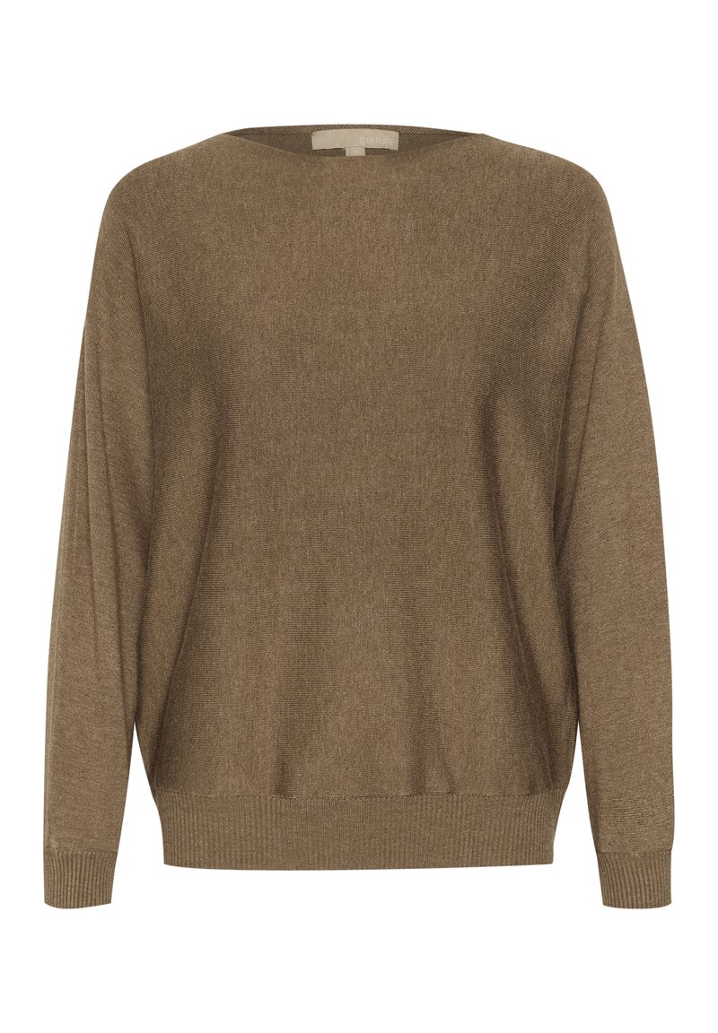 culture Trui lichtbruin mêleerd