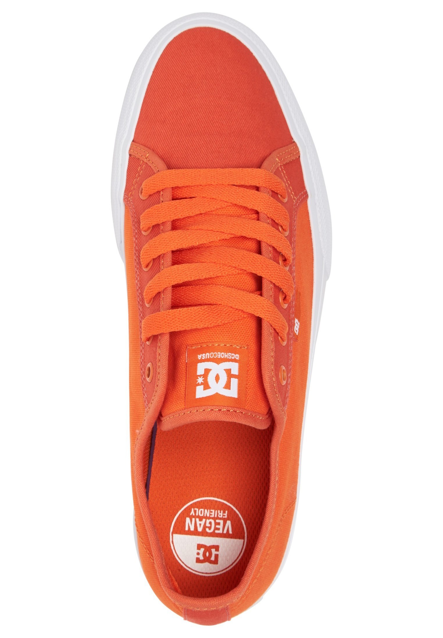 orange dc shoes