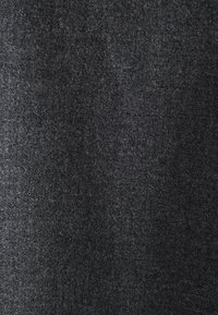 Dark gray fabric with a soft, textured surface, featuring a uniform pattern and minimal sheen, suitable for various textile applications.