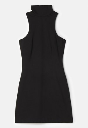 Sara Battaglia HIGH NECK MINI DRESS - Φόρεμα από ζέρσεϊ - black