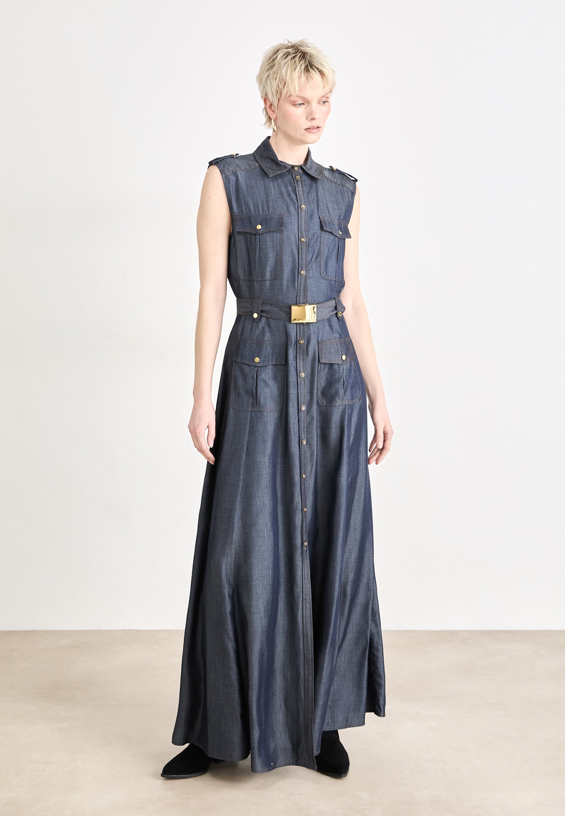 MARCIANO BY GUESS CARLA LONG DRESS - Denim dress - dark blue/dark-blue denim  - Zalando.co.uk