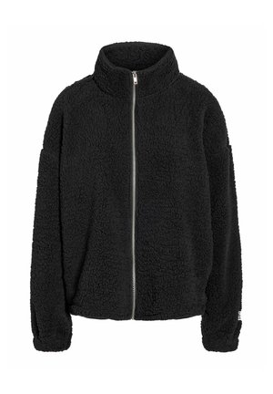 Noisy May, NMLUCA L/S CHECK SOFT FLEECE JRS - Fleecejakke - black