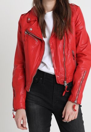 Leren jas - red