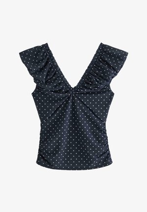 Lindex, LINDEX TOP IN MESH LINDEX - Camicetta - navy