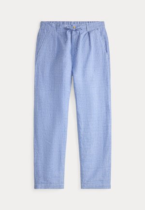 Polo Ralph Lauren LATEEF RELAXED FIT LINEN PANT - Pantalon classique - blue white
