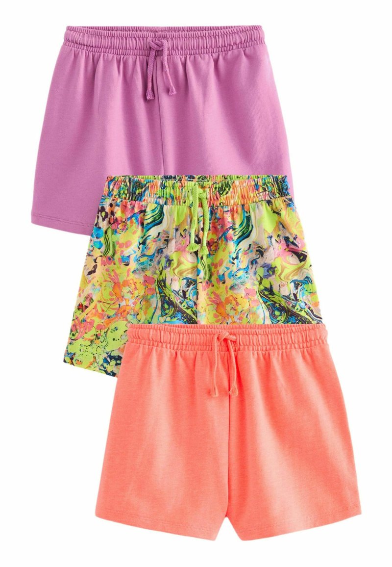 Next 3 PACK - REGULAR FIT - Pantalon de survêtement - multi purple coral pink marble print
