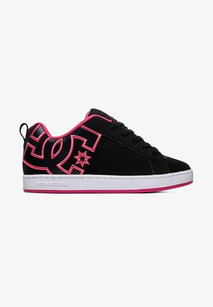 DC Shoes, COURT GRAFFIK WOMEN - Chaussures de skate - black/pink stencil