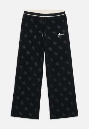 KIDS JUNIOR WIDE LEG PANTS MINI ME - Pantalon de survêtement - jet black