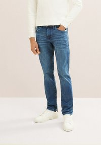 TOM TAILOR TTJOSH Slim - Blugi slim fit - used mid stone blue denim