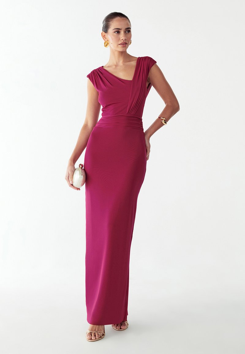 sachin and babi light blue dress Berry Wallis Velvet Sweetheart Embellished Midi Dress main image 0