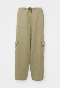 Hlačami s stranskimi žepi - khaki