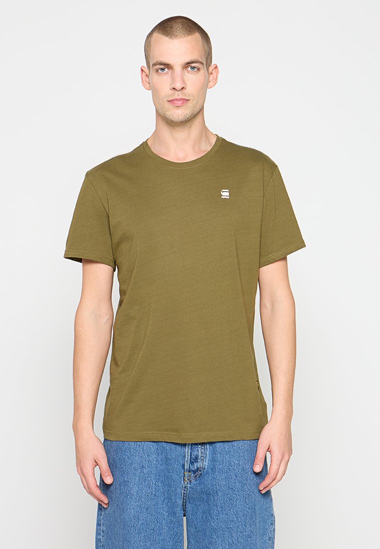 G-Star T-shirt basic olijfgroen
