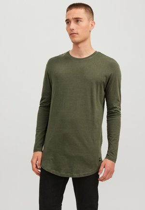 JJENOA TEE O NECK - Langarmshirt - forest night