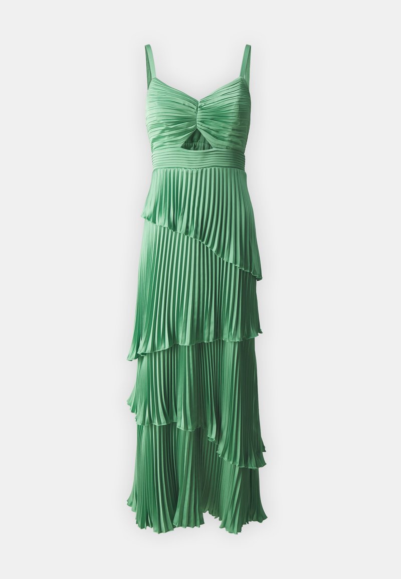 green prom dress off the shoulder Satin Hunter Green Off Shoulders Ball Gown Prom Dress with Lace Appliques main image 0