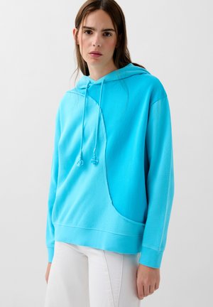 WAVES - Mikina s kapucí - turquoise
