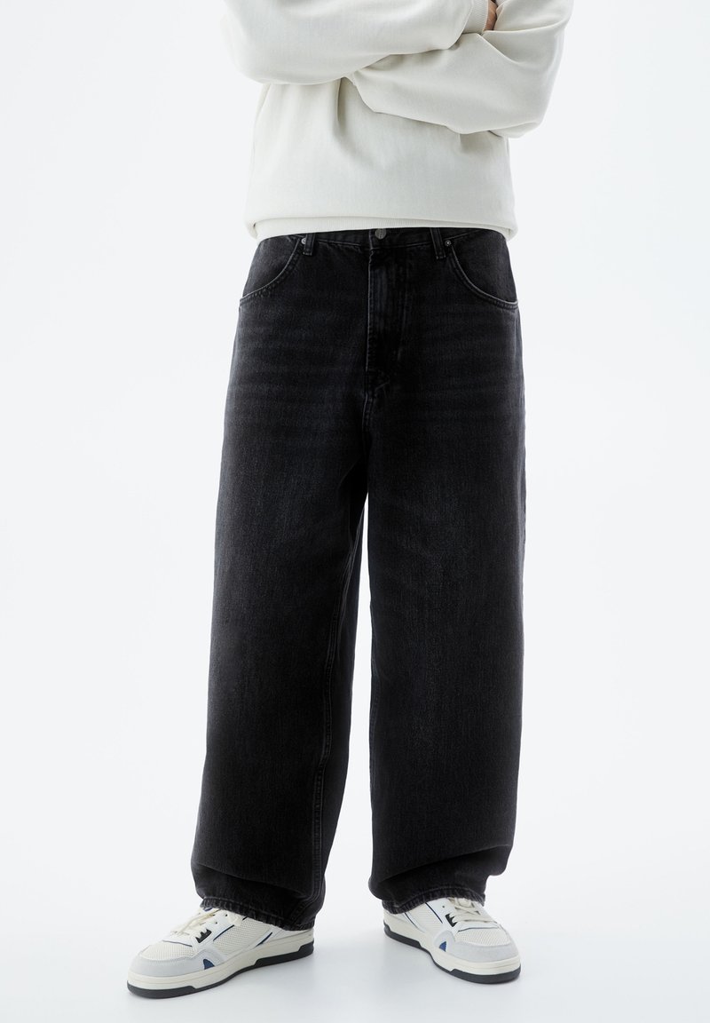PULL&BEAR SKATER Jeans relaxed fit black/svart Zalando.se