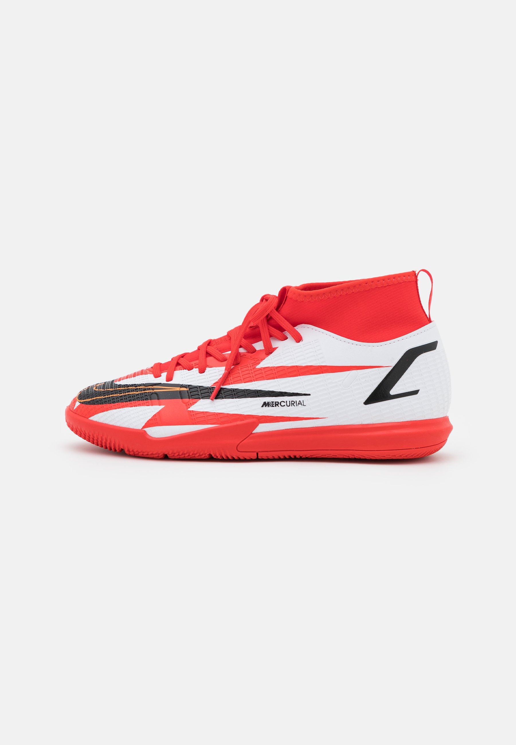 Nike Performance MERCURIAL JR 8 ACADEMY CR7 IC UNISEX - Zaalvoetbalschoenen  - chile red/black/white/total orange/rood - Zalando.nl