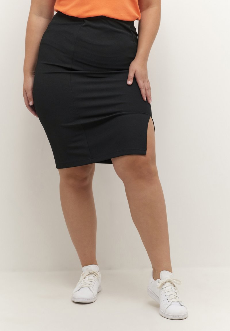 Reiss Jupe Crayon Cuir Noir Zippée Taille 8 UK
