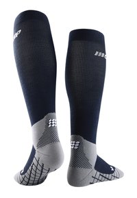 CEP LIGHT MERINO HIKING COMPRESSION SOCKS KNEE-HIGH MEN - MADE IN GERMANY - Kniekousen - blue