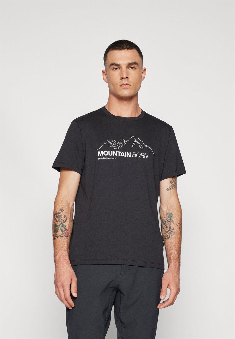 Peak Performance EXPLORE GRAPHIC TEE - T-shirts print - black