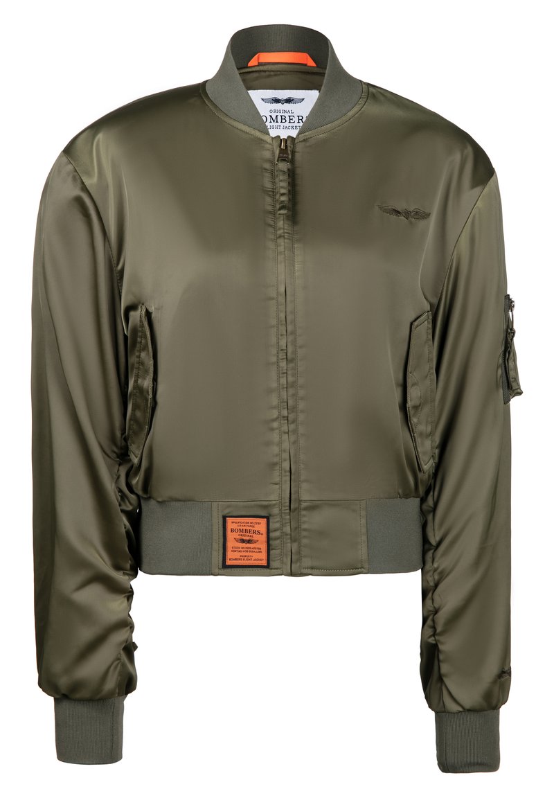 Damen Leichte Jacken | Bombers PEACOCK Bomberjacke khaki - HA90951 Damen Leichte Jacken | Bombers PEACOCK Bomberjacke khaki - HA90951