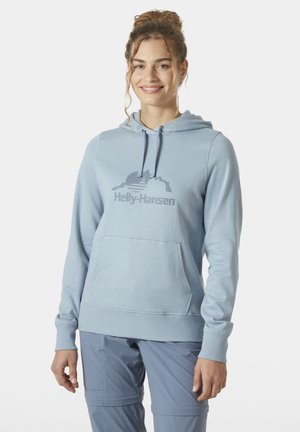 NORD GRAPHIC PULLOVER - Jersey con capucha - windy blue