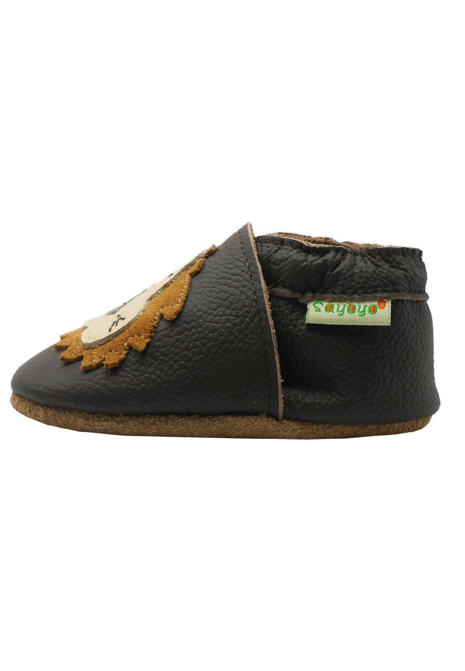Chaussons Souples En Cuir Pour Bébé - Antidérapants - Premiers Pas - Pour Fille Et Garçon 0-36 Mois