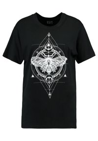 MOTH  - Trükipildiga T-särk - black