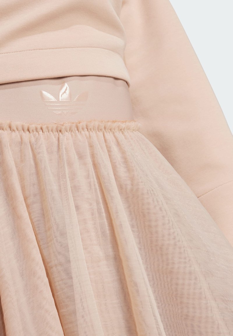 Gonna A-Line Dirholl Donna Tulle Midi Vita Elastica - Colore Albicocca, Fata