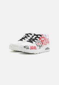 Skechers UNO - Sneaker low - white/red/black