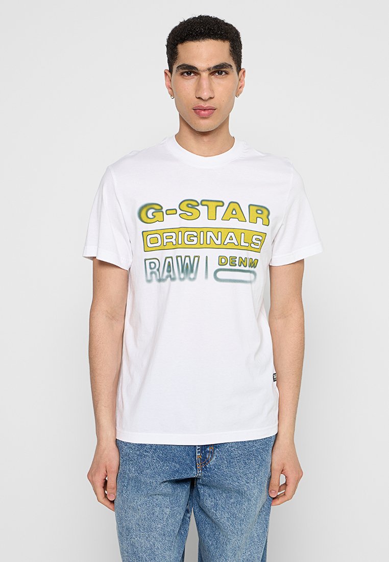 G-Star T-shirt print wit G-Star T-shirt print wit