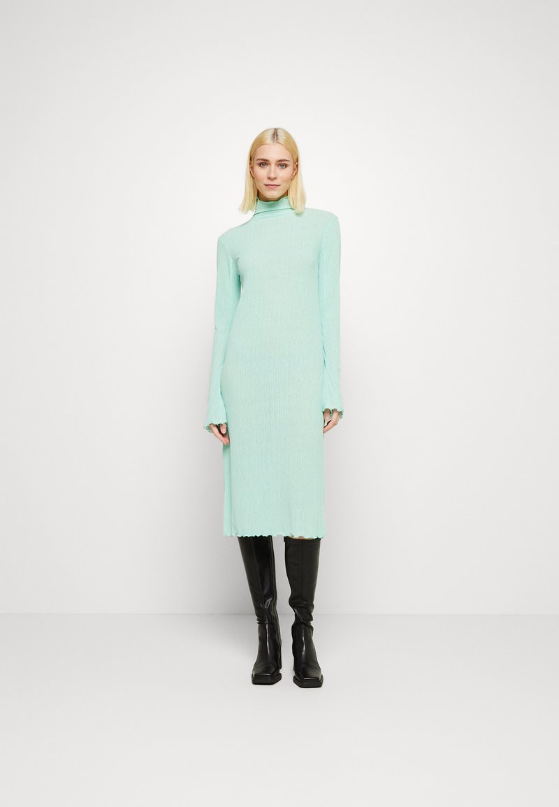 Mads Nørgaard HALTERN DRESS Jumper dress cabbage/light green