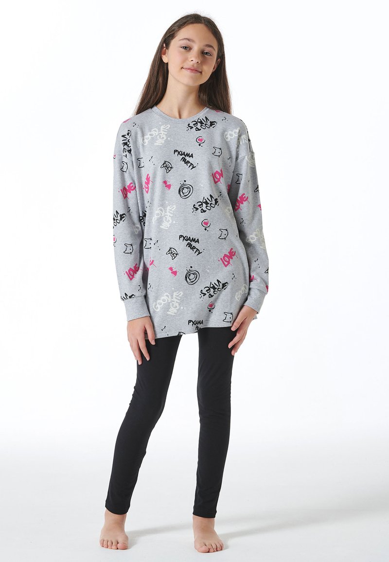 Schiesser Set Pigiama Caldo Bambina In Spugna/Fleece - Taglie 140-176, Con Stampa Farfalle E Gufi