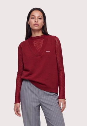 OH APRIL BRIELLA SWEAT VEST - Pullover - cherry red