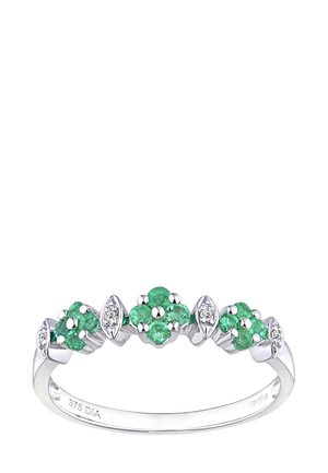 KARAT DIAMOND AND EMERALD ETERNITY - Bague - white gold-coloured