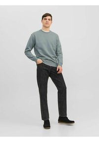Jack & Jones JJESTAR CREW NECK - Mikina - sedona sage