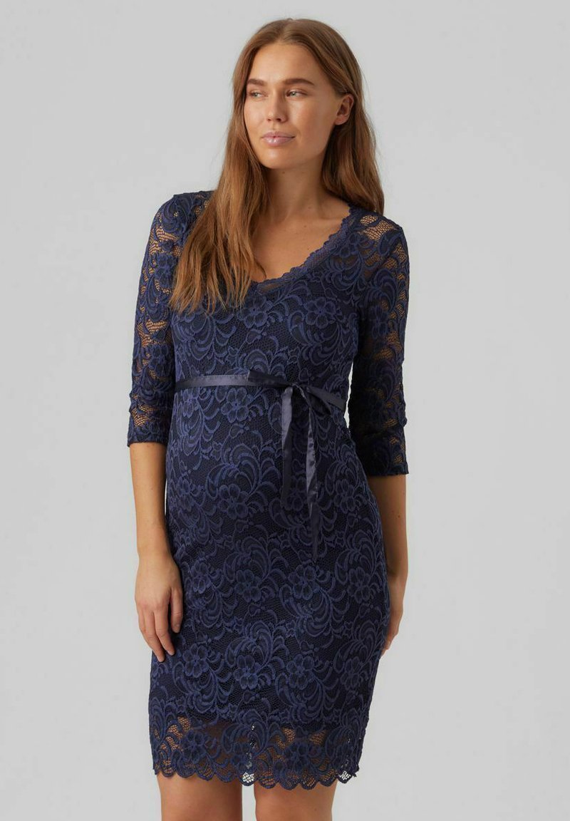 MAMALICIOUS MLMIVANA DRESS - Koktailové šaty/večierkové šaty - navy blazer