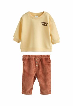 Next, SET - Sweatshirt - yellow farm