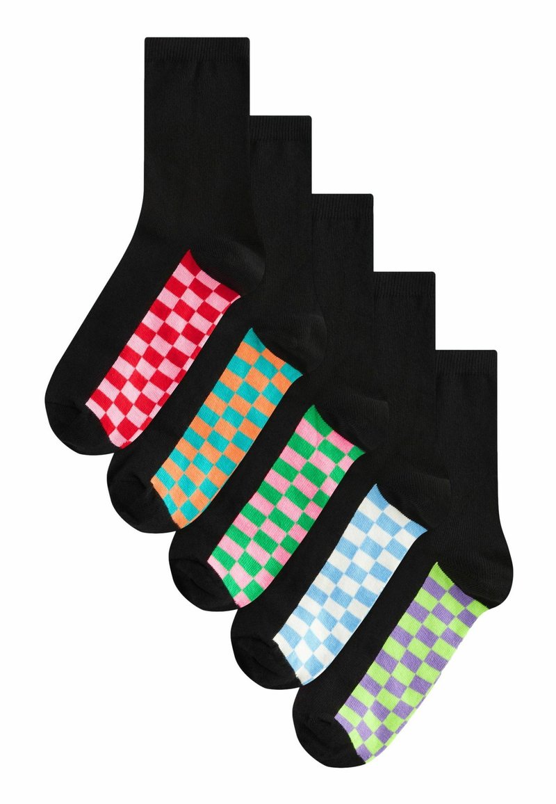 Next - BEE 5 PACK  - Calze - bright checkerboard, Ingrandire