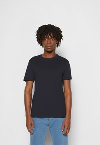 Brave Soul 3 PACK - T-shirt print - rich navy/ light grey marl