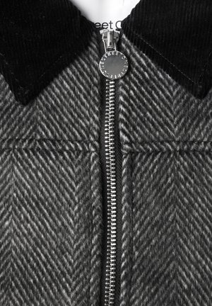 Street One, OVERSHIRT MIT CORDKRAGEN - Veste légère - black