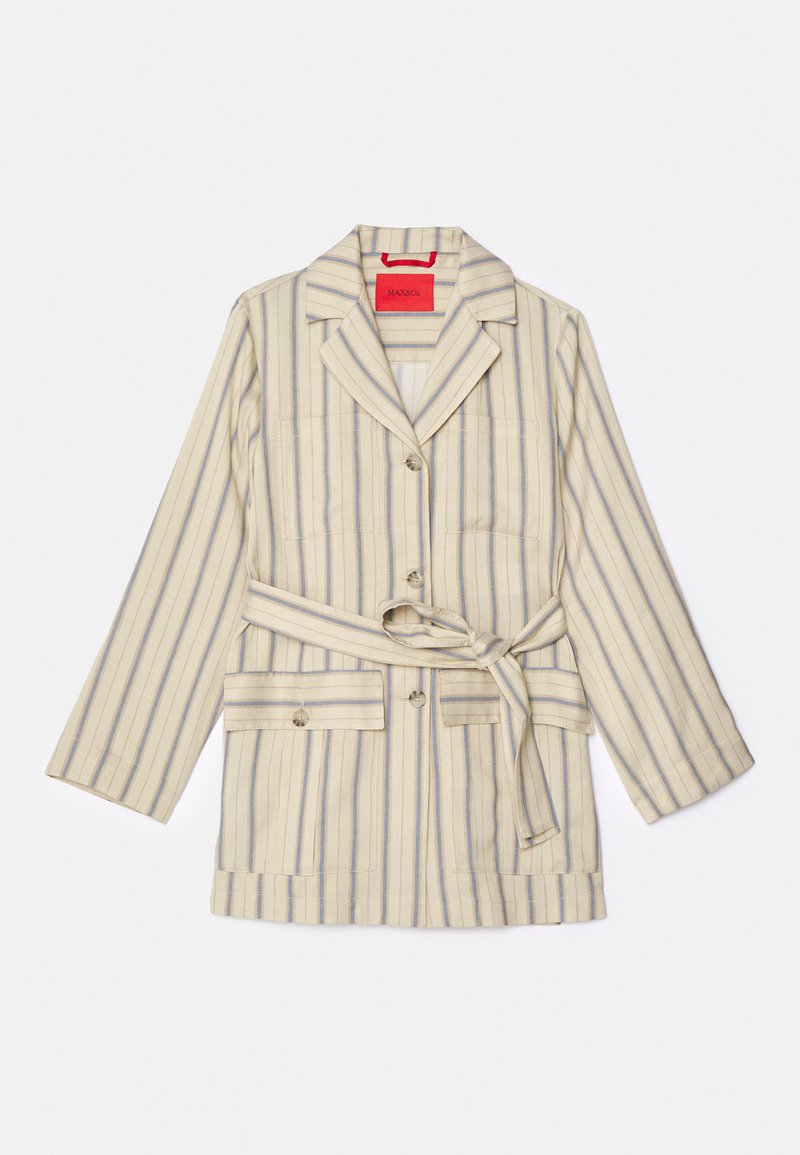 MAX&Co. Halflange jas zandkleur