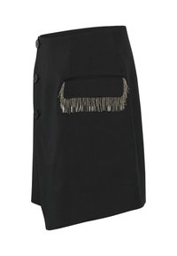 Culture CUVILLE ANIE  - Átlapolós szoknya - black