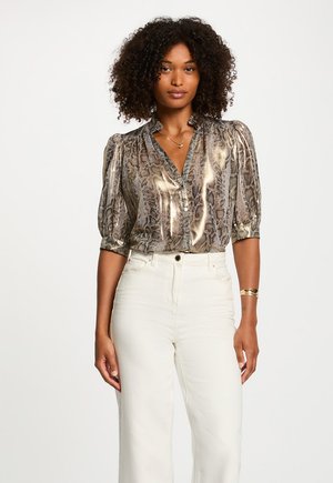 WITH PUFF SLEEVES - Blouse - multicolore